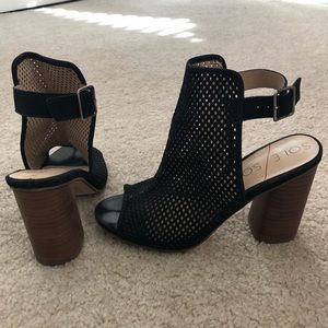 Sole Society Open-Toed Booties